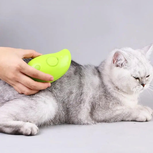 Escova a vapor elétrica para gatos